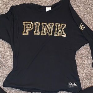 Pink sequin 3/4 top